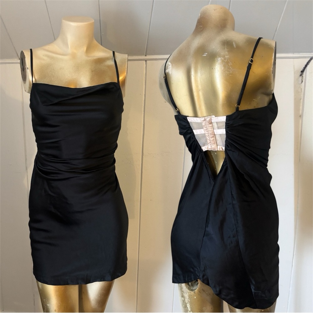 Vintage Victoria’s Secret Silk Rare Cowl Neck Mini Slip